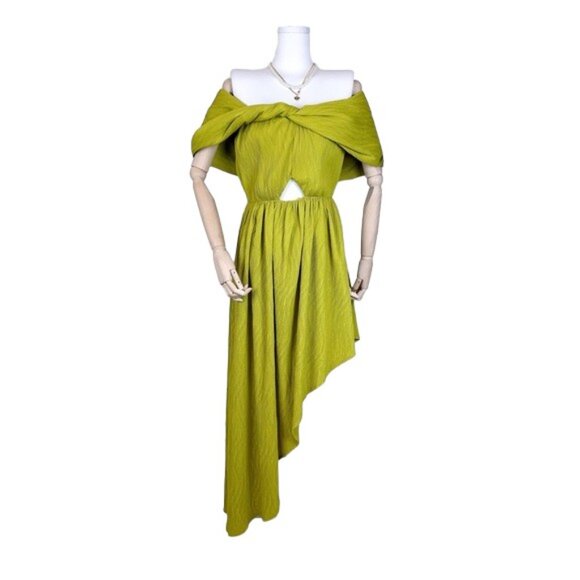 NWT Sovere According Off Shoulder Midi Dress Fern - Picture 1 of 6